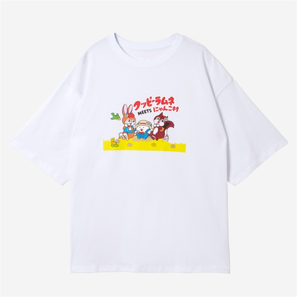 クッピーラムネ×にゃんこ村 Tシャツ(クッピーラムネ)(S)