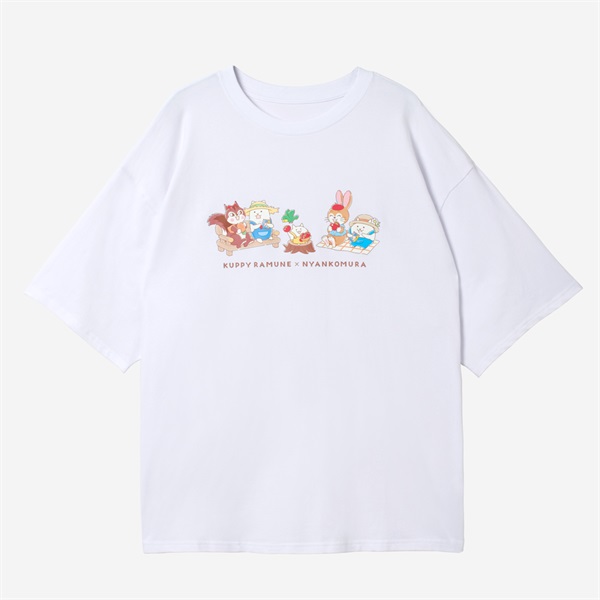 クッピーラムネ×にゃんこ村 Tシャツ(にゃんこ村)(S)