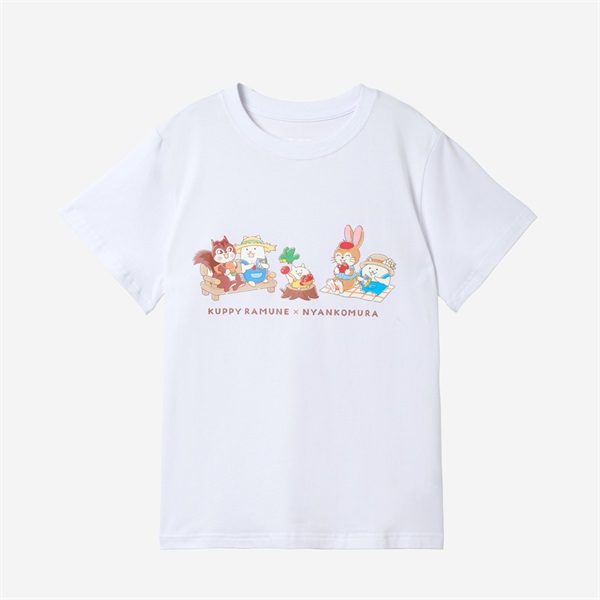 クッピーラムネ×にゃんこ村 キッズ Tシャツ(にゃんこ村)(130)