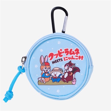 クッピーラムネ×にゃんこ村 丸型ポーチ(クッピーラムネ)