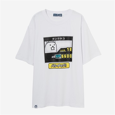 TEE パワーアップ タンクネコ WHT