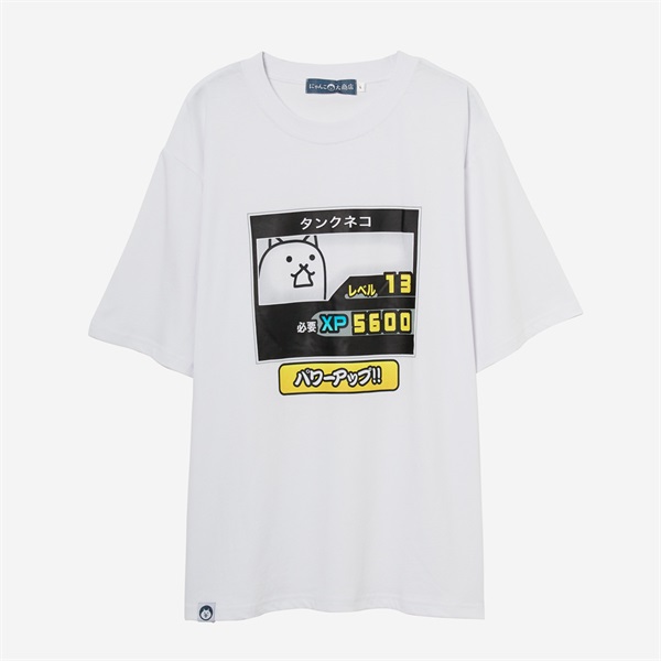 TEE パワーアップ タンクネコ WHT