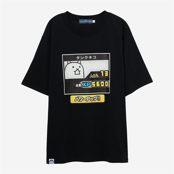 TEE パワーアップ タンクネコ BLK