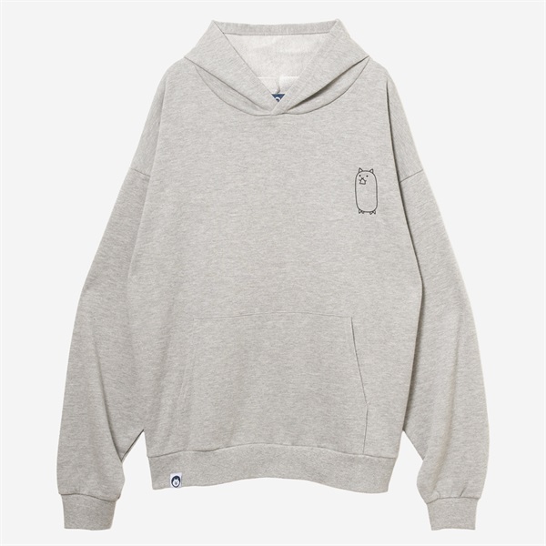 プルオーバーパーカー パワーアップ タンクネコ GRAY(S)