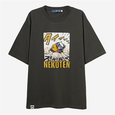 TEE ネコテン たいやきバイク B CHA