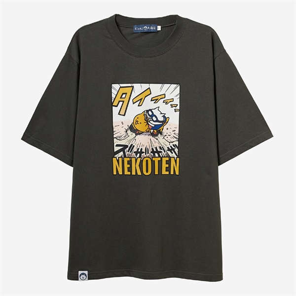 TEE ネコテン たいやきバイク B CHA(S)