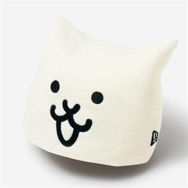 NEW ERA SQUARE KNIT CAP WHT KIDS