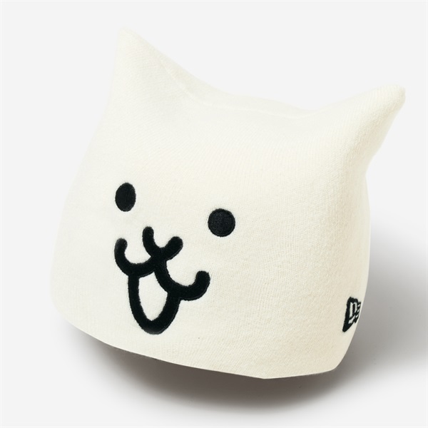 NEW ERA SQUARE KNIT CAP WHT KIDS