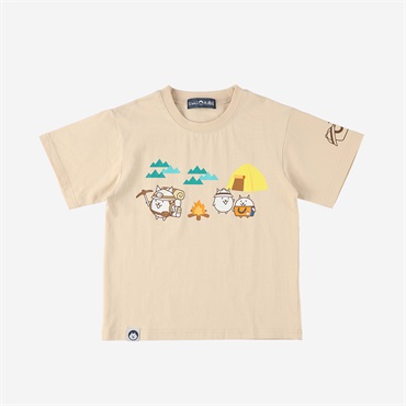 TEE ガマトトキャンプ＆ネコ店員 BEG KIDS