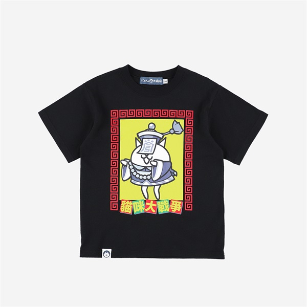 TEE ネコキョンシーA BLK KIDS 130