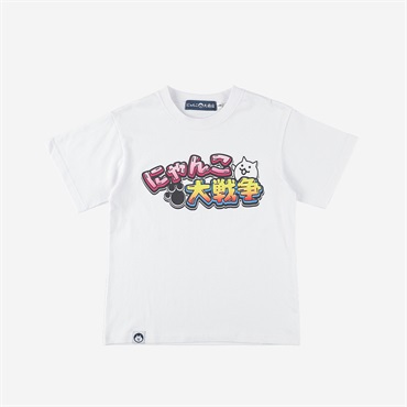 TEE にゃんこ大戦争 WHT KIDS