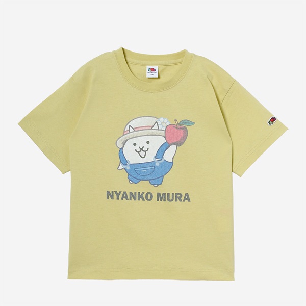 FTL×にゃんこ村 TEE YEL KIDS(130)