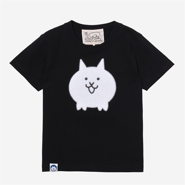 beanxious フロッキーTEE ネコ BLK KIDS(120)