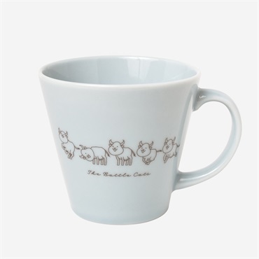 マグカップ アタック ウシネコ（パステルブルー）