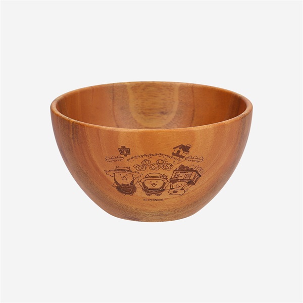 木製食器カフェオレボウル にゃんこ村