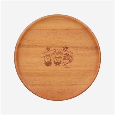 木製食器プレートディッシュM にゃんこ村