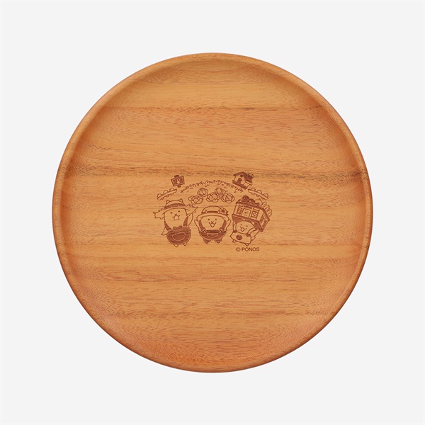 木製食器プレートディッシュM にゃんこ村