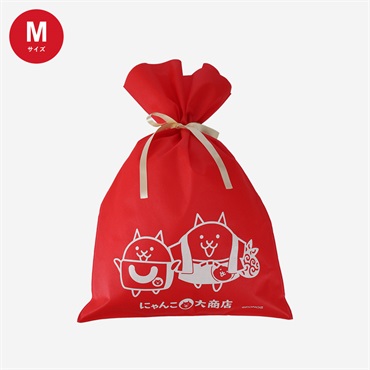 ギフトラッピング袋 RED M（ネコテンB）