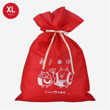 ギフトラッピング袋 RED XL（ネコテンD）
