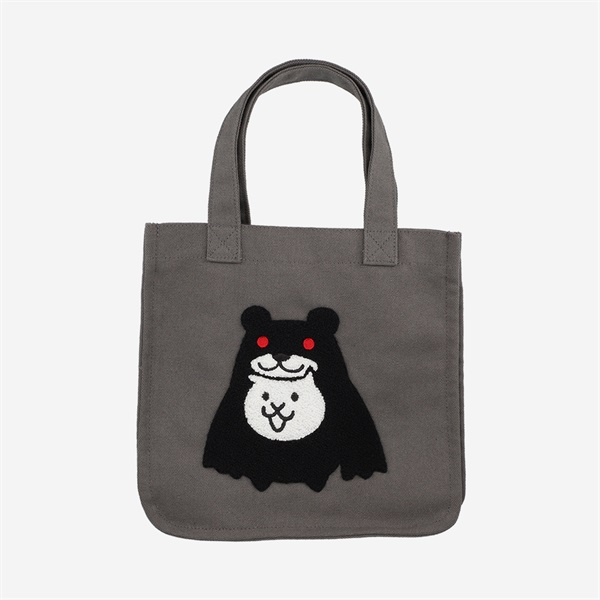 サガラ刺繍ミニトートバッグ ネコブラックマ