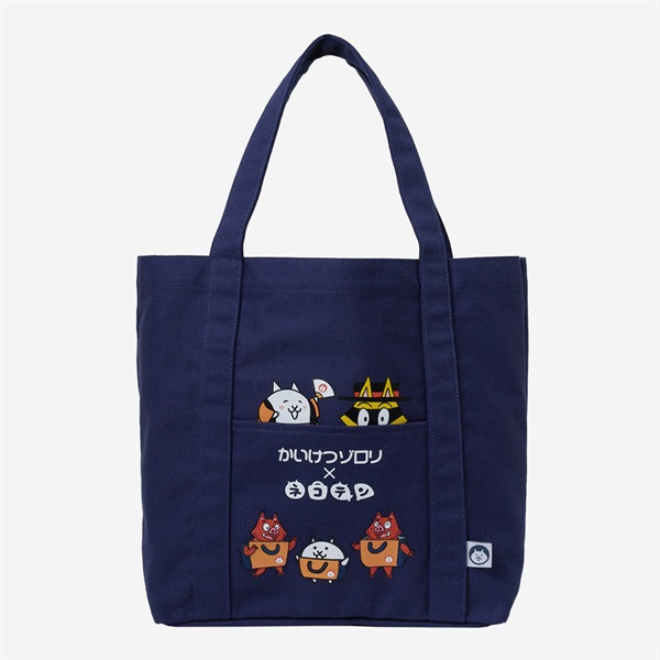 トートバッグ かいけつゾロリ×ネコテン NVY