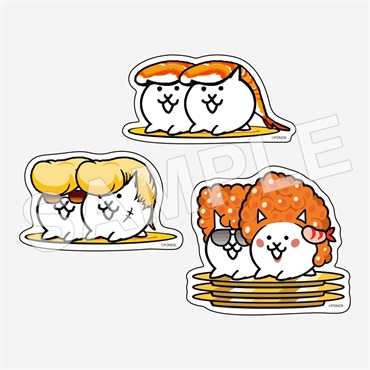 ステッカーセット ねこ寿司