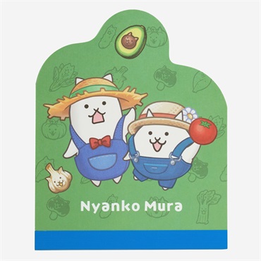 ダイカットメモ にゃんこ村