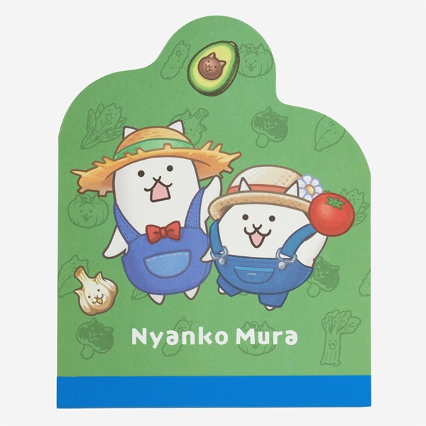 ダイカットメモ にゃんこ村