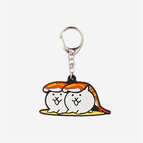 ラバーキーホルダー ねこ寿司