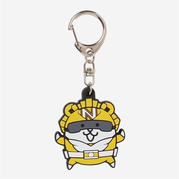ラバーキーホルダー にゃんこレンジャー イエローにゃんこ