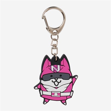 ラバーキーホルダー にゃんこレンジャー モモにゃんこ