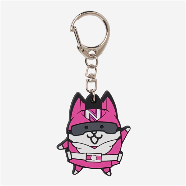 ラバーキーホルダー にゃんこレンジャー モモにゃんこ