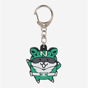 ラバーキーホルダー にゃんこレンジャー グリーンにゃんこ