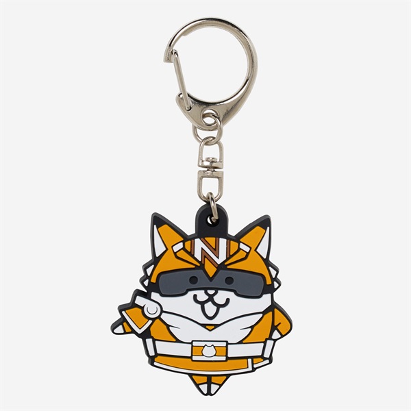 ラバーキーホルダー にゃんこレンジャー ゴールドにゃんこ