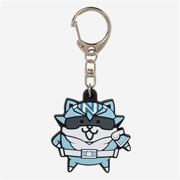 ラバーキーホルダー にゃんこレンジャー シルバーにゃんこ