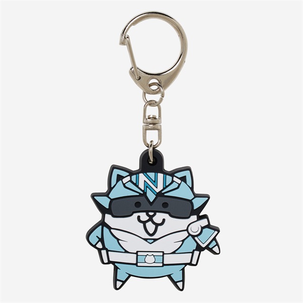 ラバーキーホルダー にゃんこレンジャー シルバーにゃんこ