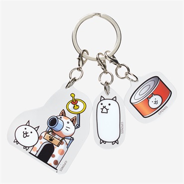 3連アクリルキーホルダー にゃんこ大戦争