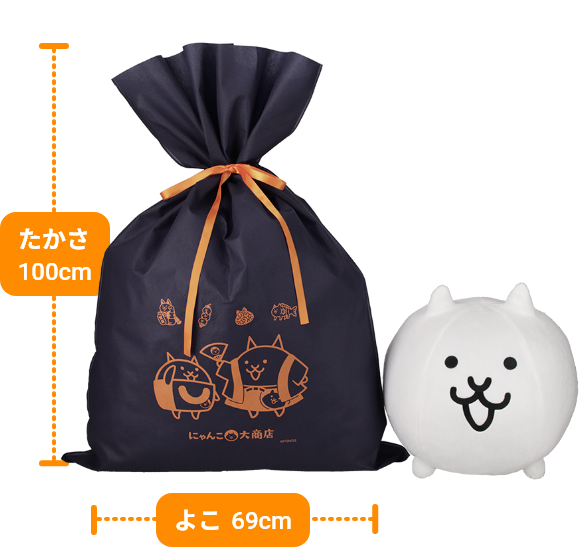 XLサイズ たかさ100cm よこ69cm